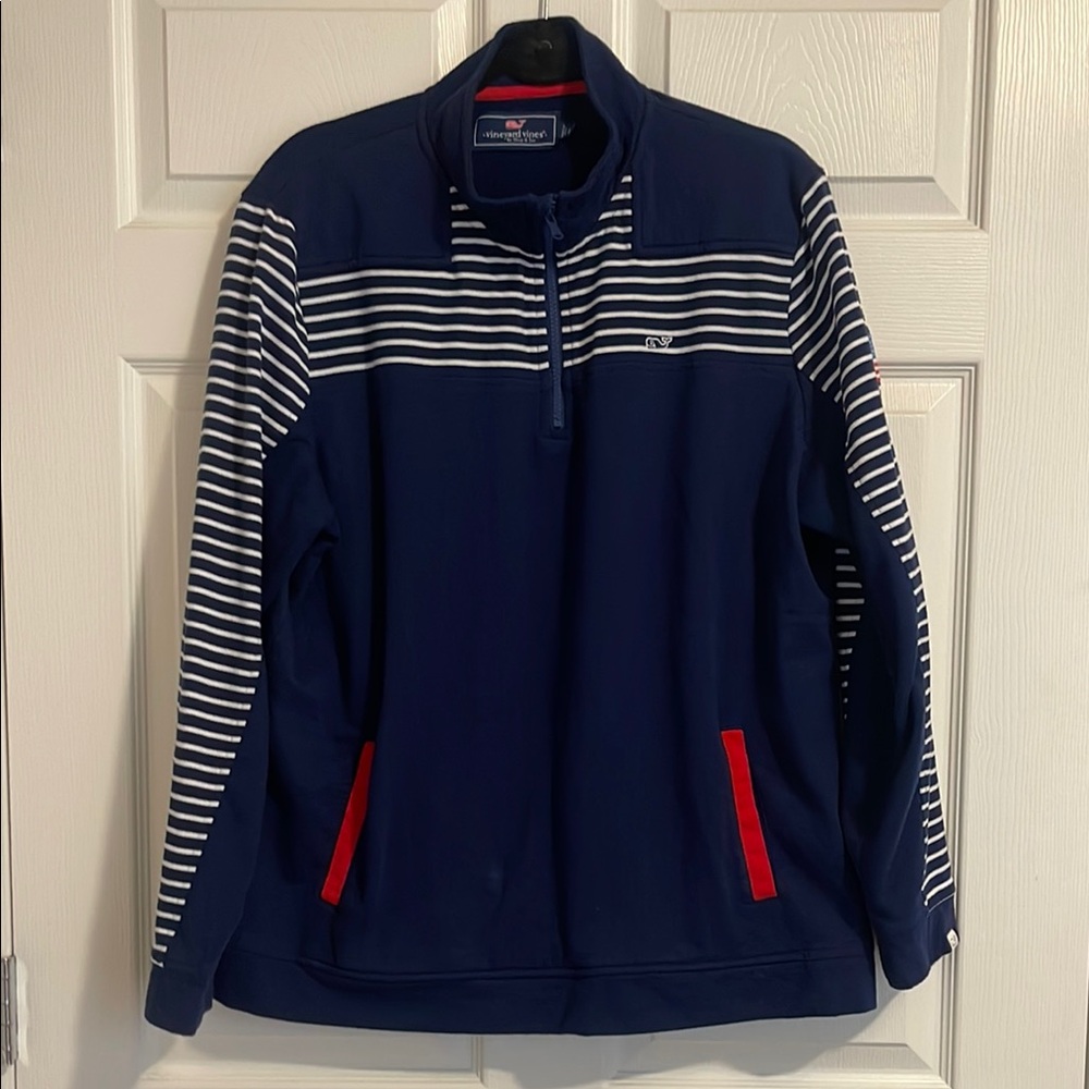 Vineyard Vines Men's Navy Striped Jacket